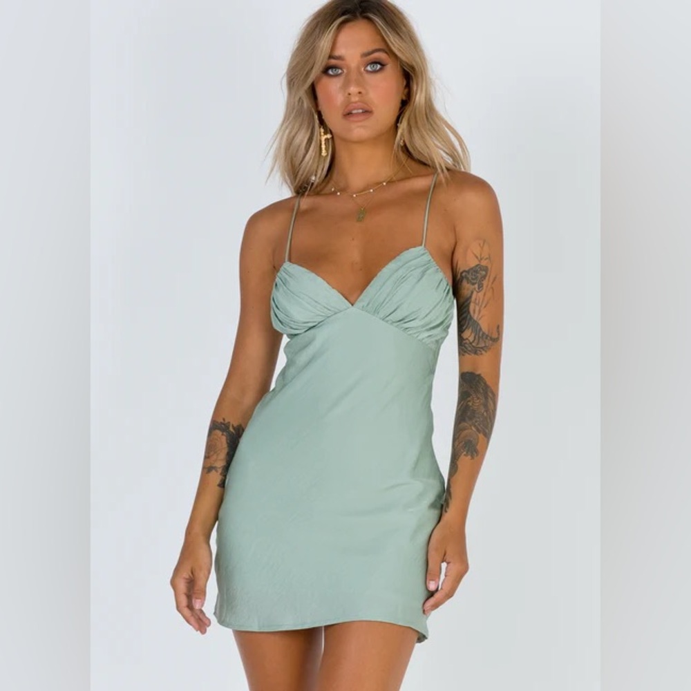 Princess Polly Light Green Strappy Dress